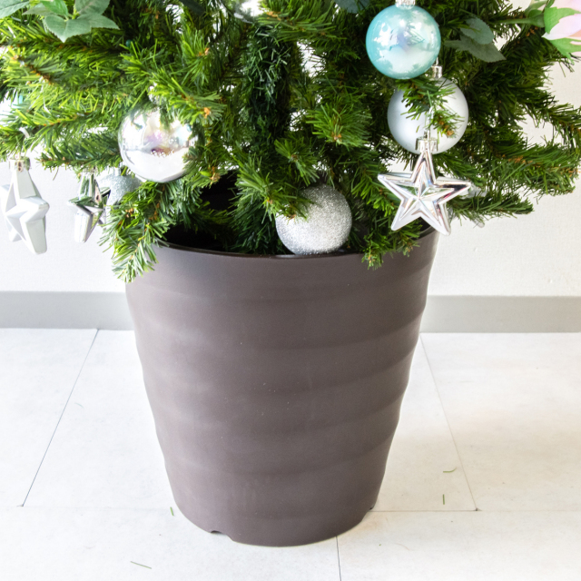 造花オーナメント付きクリスマスリース Φ約20cm クリスマス装飾
