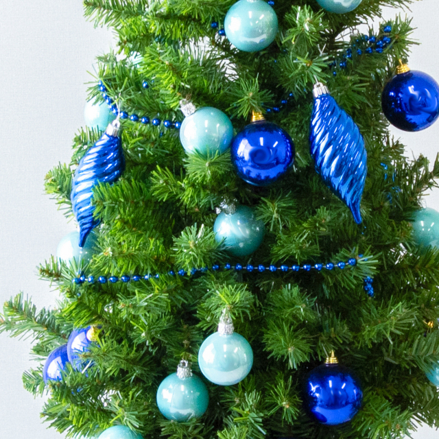 造花オーナメント付きクリスマスリース Φ約20cm クリスマス装飾