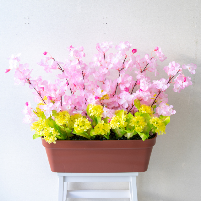 フラワープランター 造花 フラワーアレンジメント アートフラワー