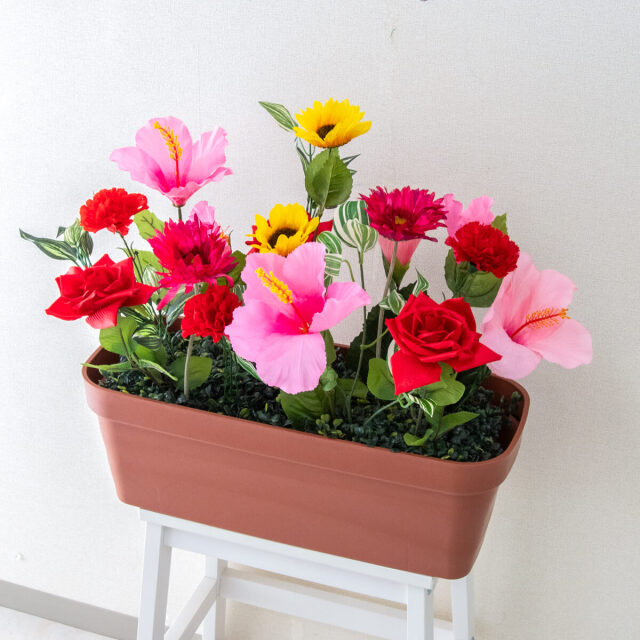 フラワーアレンジメント 造花　 壁掛け　オブジェ　サロン　店舗　店舗ディスプレイ flent（フレント）フラワーアレンジメント、ブーケ、アーティ