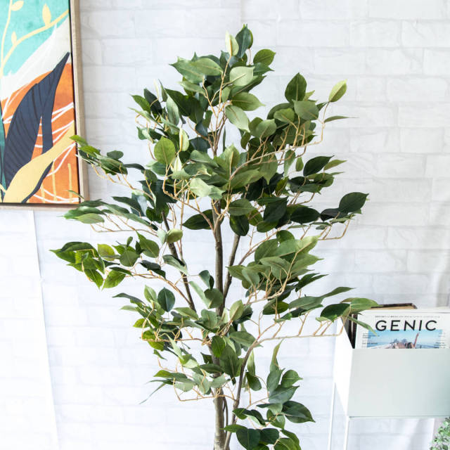 人工 観葉植物 フェイク グリーン クラシックフィカス H約135cm 店舗