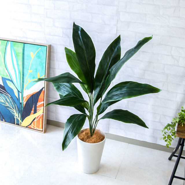 人工 観葉植物 フェイク グリーン ハラン H約100cm 店舗 装飾