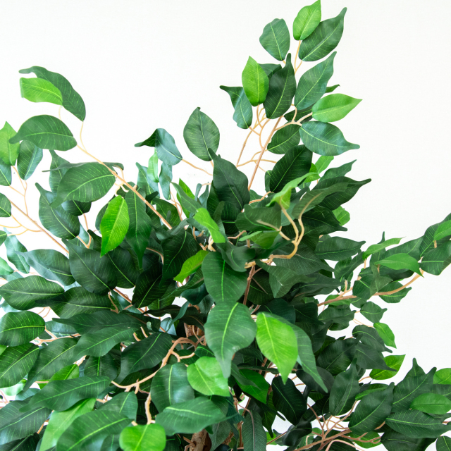 人工 観葉植物 フェイク グリーン ベンジャミンフィカスツリー H約