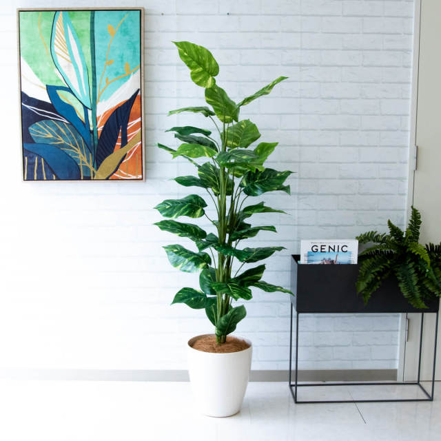 人工 観葉植物 フェイク グリーン ポトス H約155cm 店舗 装飾