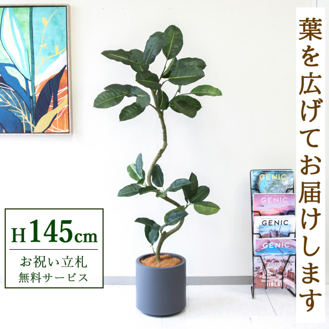 人工 観葉植物 フェイク グリーン ユッカポット H約120cm 店舗 装飾