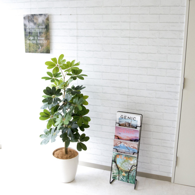 人工 観葉植物 フェイク グリーン シェフレラ H約130cm 店舗 装飾 開店