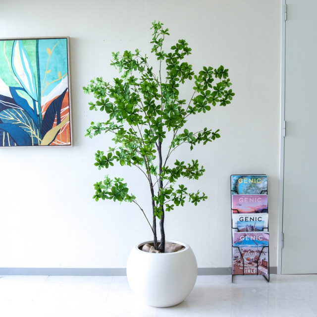 人工 観葉植物 フェイク グリーン ユッカポット H約120cm 店舗 装飾