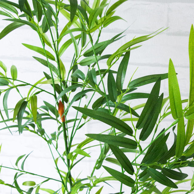 人工 観葉植物 フェイク グリーン バンブーツリー H約130cm 店舗 装飾