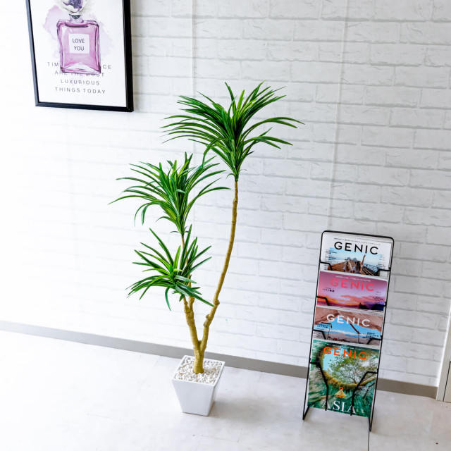 人工 観葉植物 フェイク グリーン ドラセナスリム H約120cm 店舗