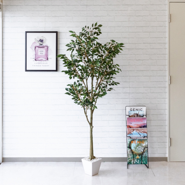 人工 観葉植物 フェイク グリーン フィカスベンジャミン H約