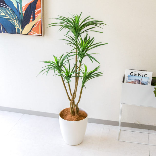 人工 観葉植物 フェイク グリーン ユッカポット H約120cm 店舗 装飾