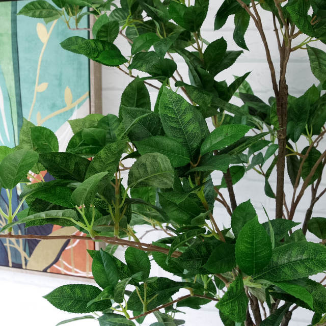 人工観葉植物 直送】 【人工観葉植物】光の楽園/光触媒 幸福の木 1.6/400P350