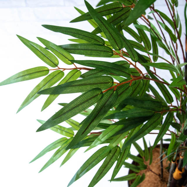 人工 観葉植物 フェイク グリーン 黒竹 H約190cm 大型 店舗 装飾