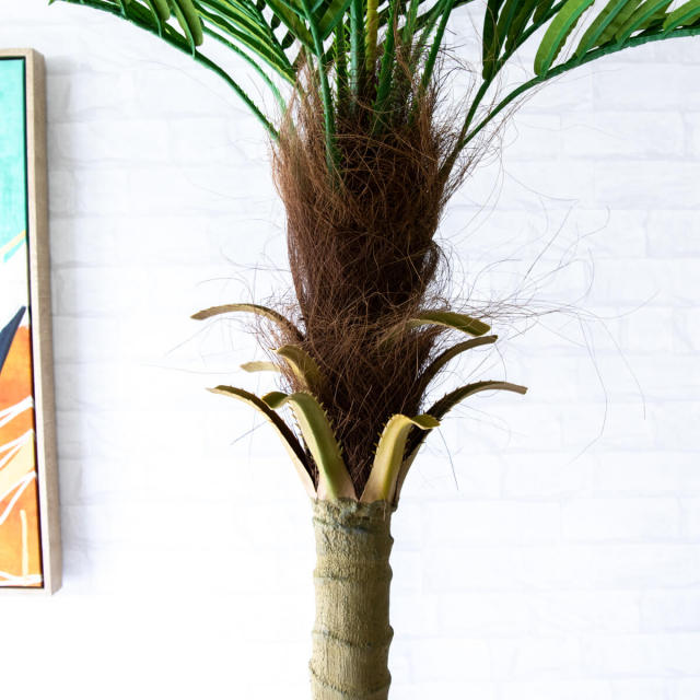 フェイクグリーン　人工ヤシ　２本セット ヤシ 観葉植物 屋外用 人気 おしゃれ インテリアグリーン