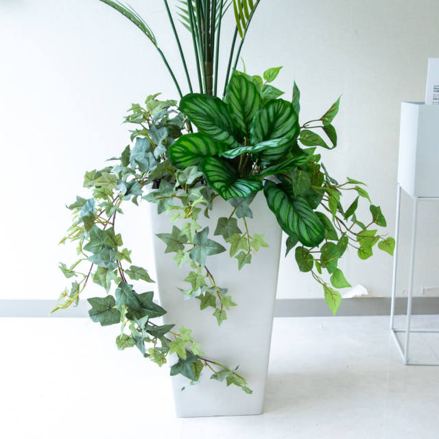 造花 フェイクグリーン　人工観葉植物 人工 観葉植物 フェイク グリーン パキラ H約145cm 店舗 装飾