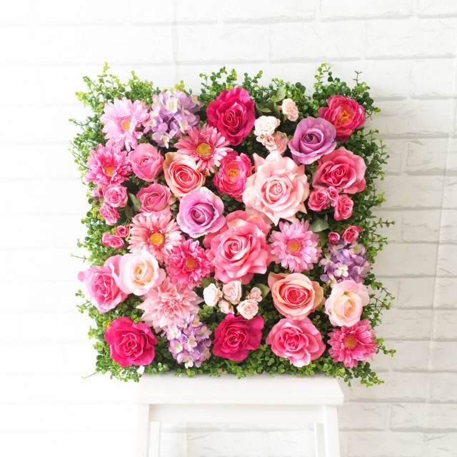 壁面緑化ボード ウォール グリーン 壁掛け 造花 フェイク 人工観葉