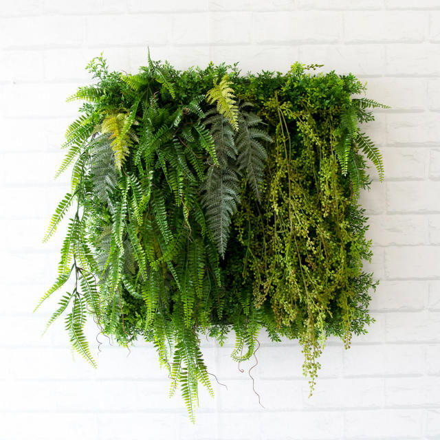 壁面緑化ボード ウォール グリーン 壁掛け 造花 フェイク 人工観葉