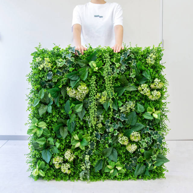 壁面緑化ボード ウォール グリーン 壁掛け 造花 フェイク 人工