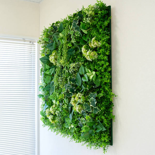 壁面緑化ボード ウォール グリーン 壁掛け 造花 フェイク 人工観葉