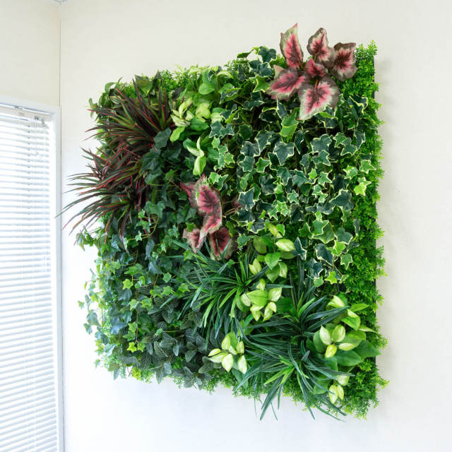 壁面緑化ボード ウォール グリーン 壁掛け 造花 フェイク 人工観葉