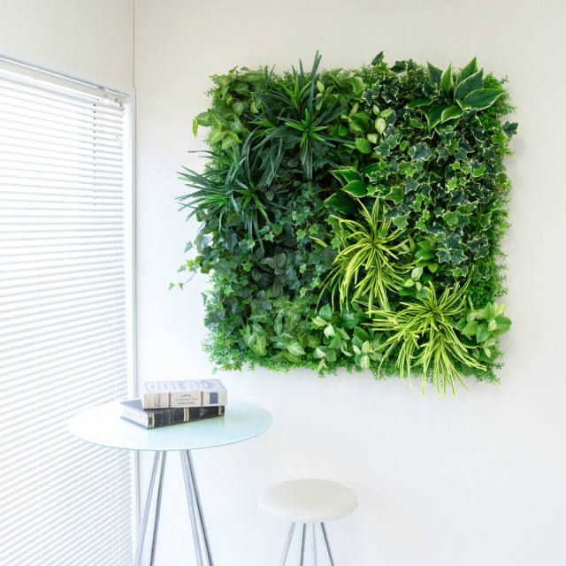 壁面緑化ボード ウォール グリーン 壁掛け 造花 フェイク 人工観葉