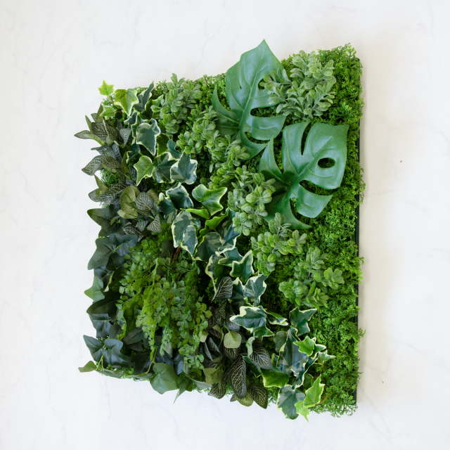 【壁面緑化】ウォールグリーン　インパクトのある　インテリア 壁面緑化ボード ウォール グリーン 壁掛け 造花 フェイク 人工