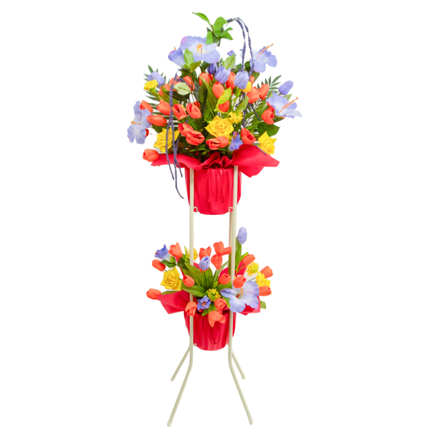 ゴージャス造花 造花スタンド 開店祝い スタンド花 スタンドフラワー フラワー