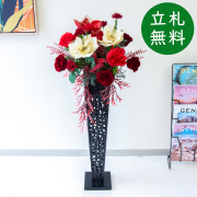 【立札無料】造花スタンド H約105cm / 開店祝い 開業祝い 祝い花 空間装飾 店舗装飾/PA931-IR72bk