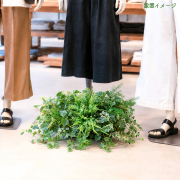 造花プランター インテリアプランター 寄せ植え フェイクグリーン フラワー アレンジメント アートフラワー 店舗装飾 ディスプレイ 商業施設 住宅展示場 モデルハウス ショールーム/PFE005-BOTBK 造花インテリアプランター(アイビー・アジアンタム・etc)