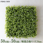 造花壁面緑化ボード【施工業者様向け】50cm×50cm 軽量合板ベース / 組み合わせ方は自由！！ グリーンパネル ウォールグリーン フェイク 壁掛け 人工観葉 内装 店内 店舗 装飾 ディスプレイ インテリア 施設/PH002-5050(ボックスウッドベース)