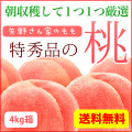 全国送料無料 特秀品の桃12〜15個入り(4kg箱)