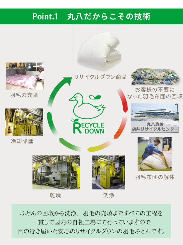 東北ハッピー農園』エコダウン80％ 羽毛掛けふとん シングルサイズ