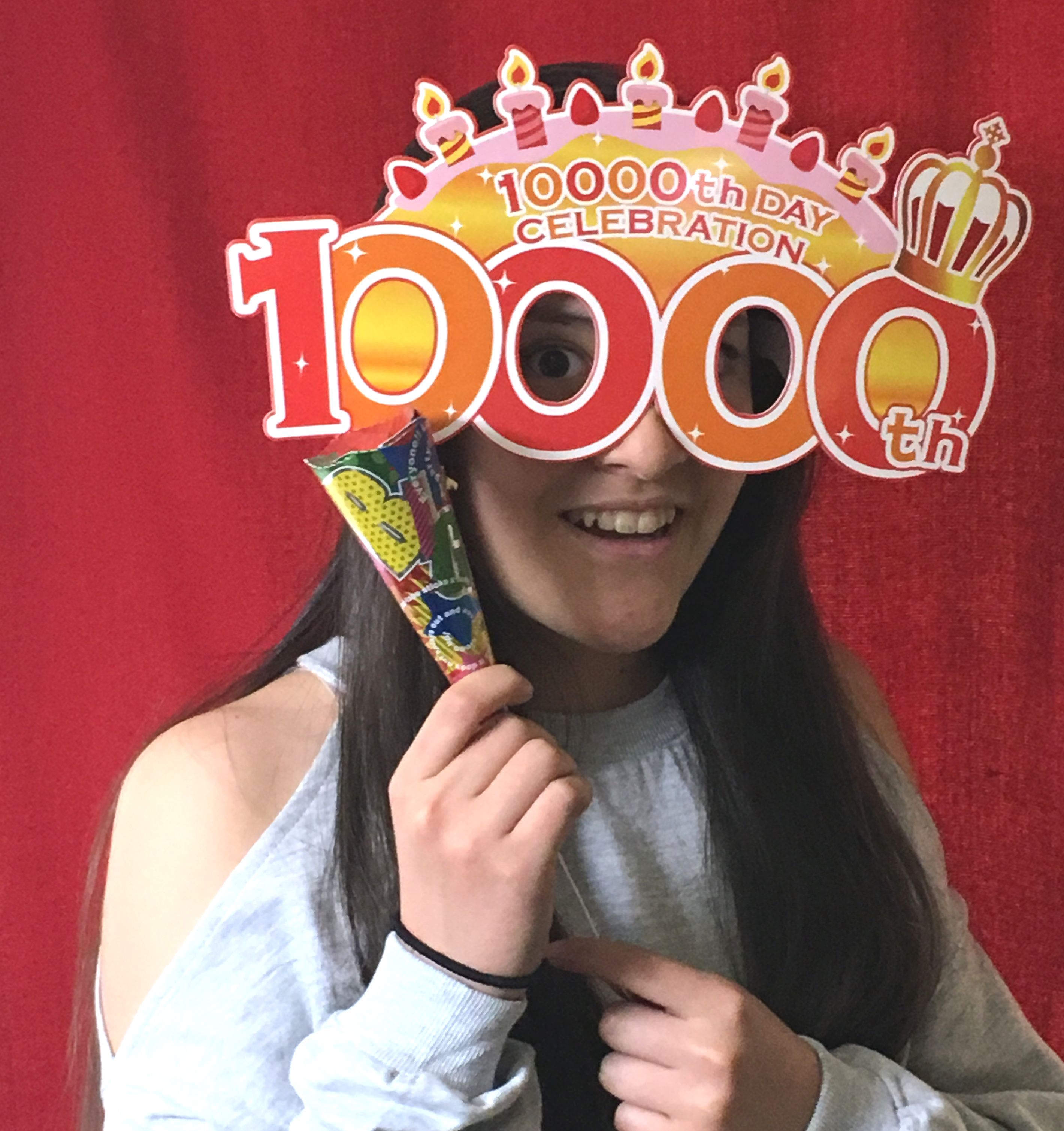 「10000日記念日」パーティーメガネ