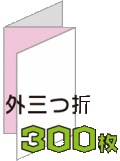 外三つ折リーフレット300枚