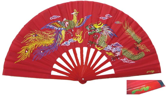 龍鳳扇赤 太極拳 扇 よさこい 功夫