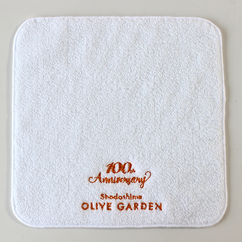 小豆島オリーブ園 100th記念 今治タオル　（ホワイト）