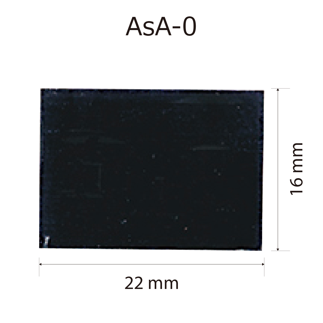 プレート単品【As-A-0】高さ：1.6cm　幅：2.2cm《営業日13時までのご注文で翌営業日出荷》　[A-0]〈L〉