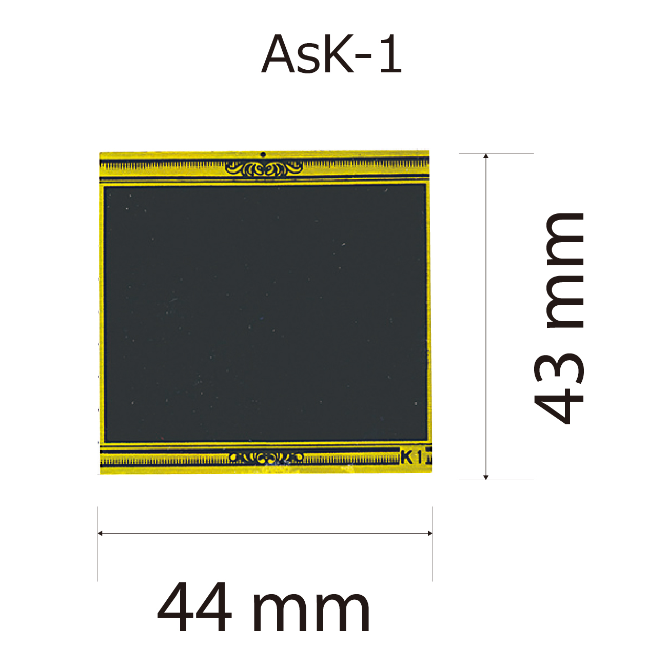 プレート単品【As-K-1】高さ：4.3cm　幅：4.4cm《営業日13時までのご注文で翌営業日出荷》　[K-1]〈L〉