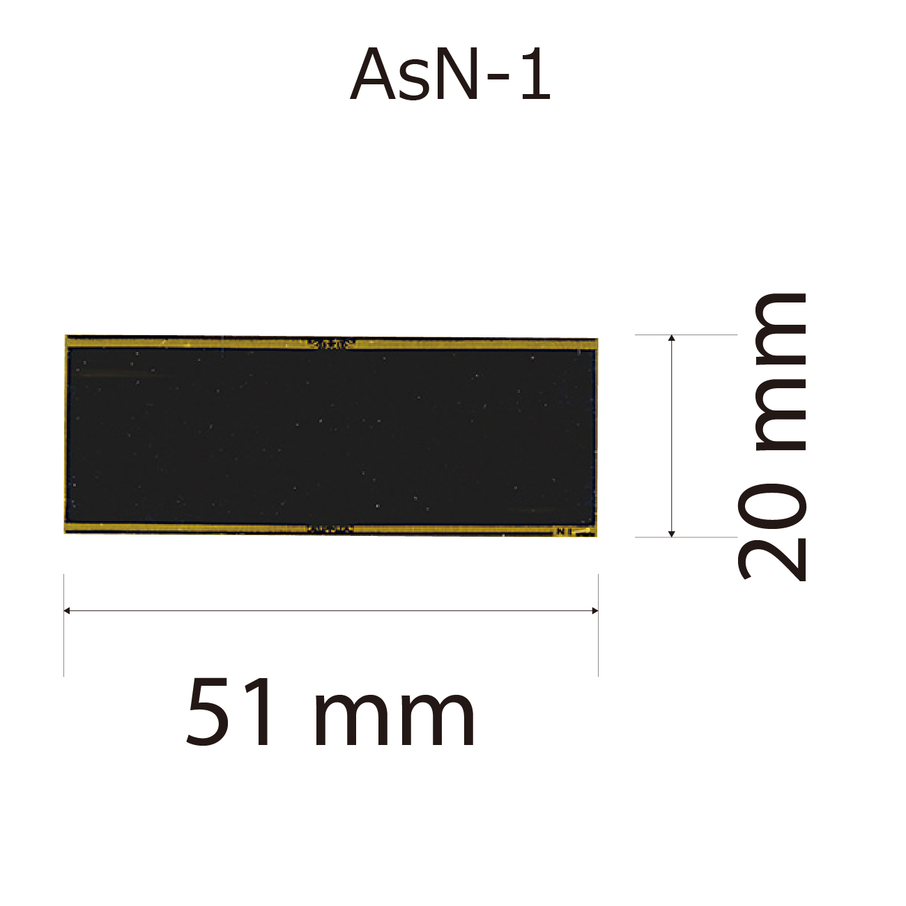 プレート単品【As-N-1】高さ：2.0cm　幅：5.1cm《営業日13時までのご注文で翌営業日出荷》　[N-1]〈L〉