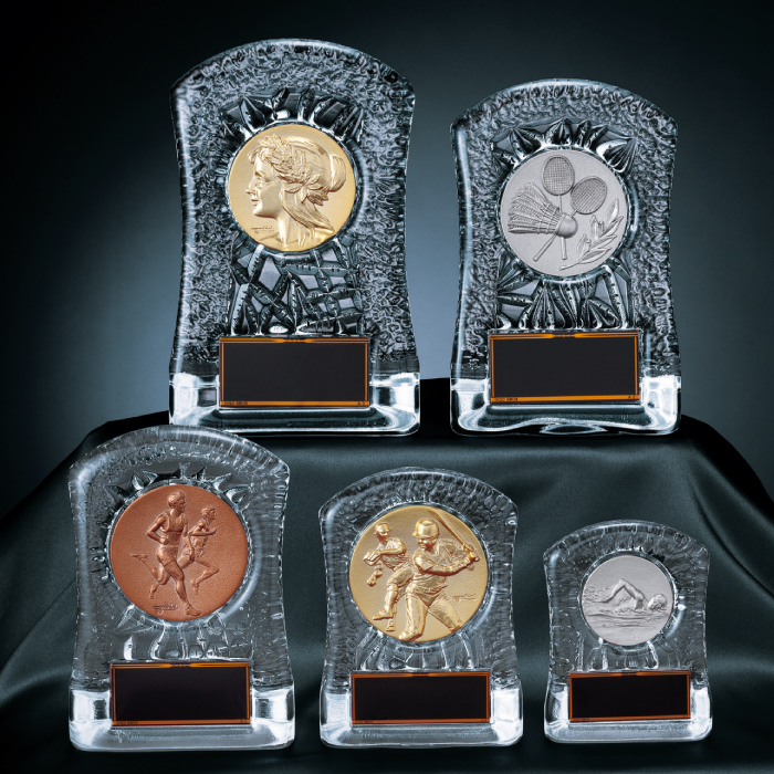 ガラス製楯　24種類から選べる（旧型番：K-KV-5420）【K-KV-7420_Cサイズ】高さ：14.5cm　幅：10.0cm《営業日13時までのご注文で翌営業日出荷》　[A-2]〈L〉