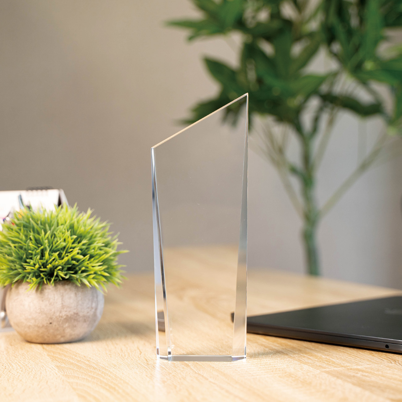 クリスタルトロフィー 内部レーザー彫刻《XC-L-0193_Aサイズ》(高さ