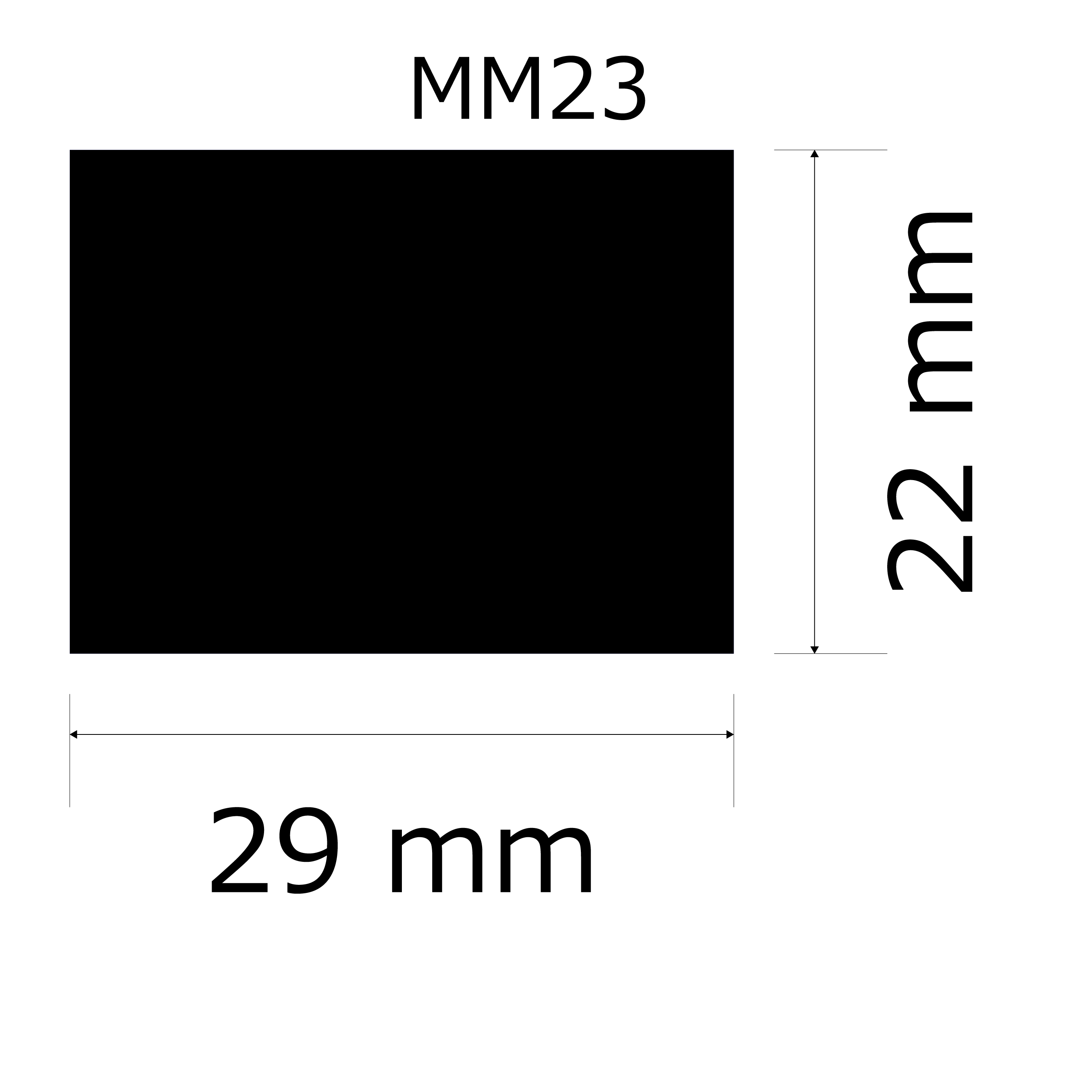 プレート単品【M-M23】高さ：2.2cm　幅：3.9cm《営業日13時までのご注文で翌々営業日出荷》　[M23]〈L〉