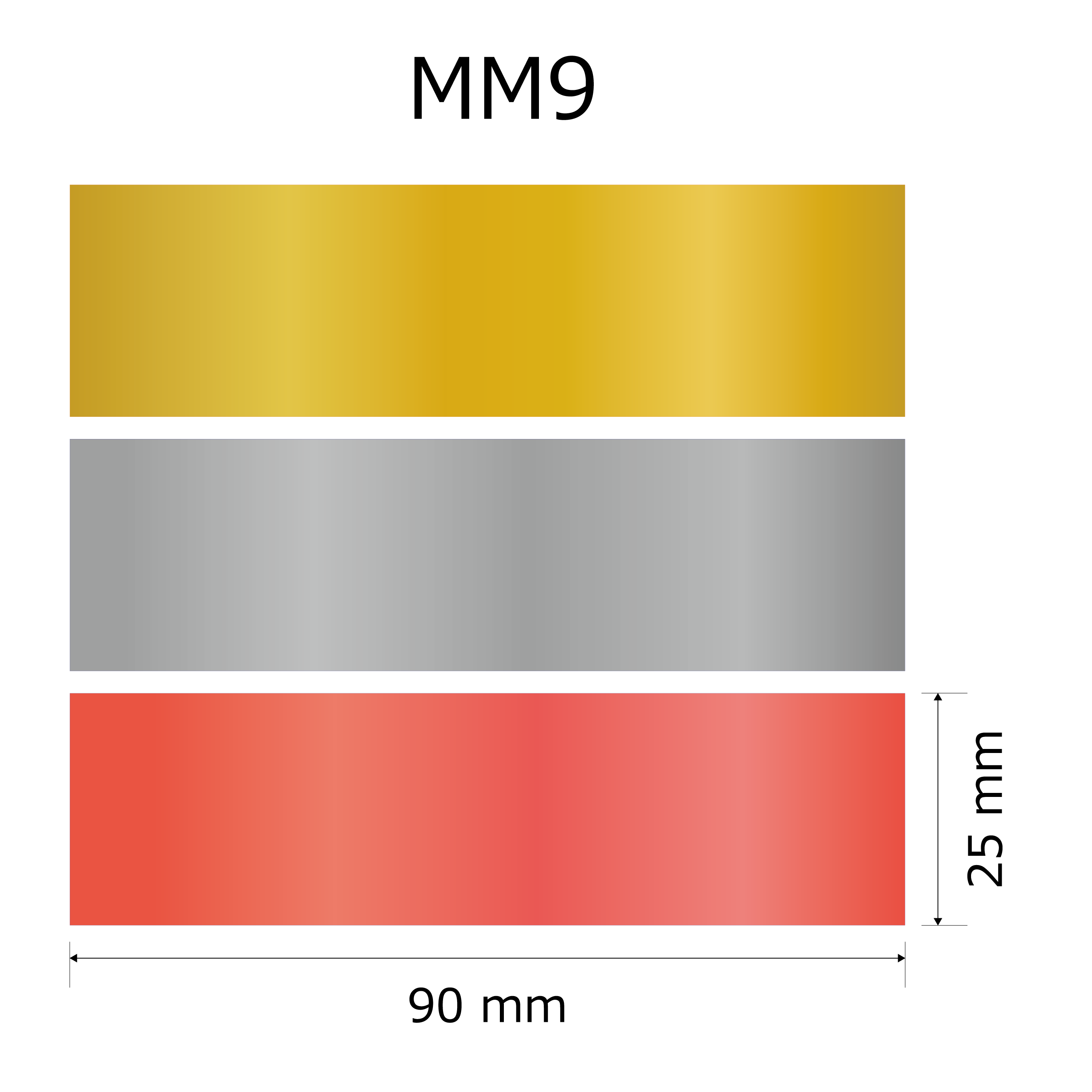 プレート単品【M-M9】高さ：2.5cm　幅：9.0cm《営業日13時までのご注文で翌々営業日出荷》　[M9]〈E〉