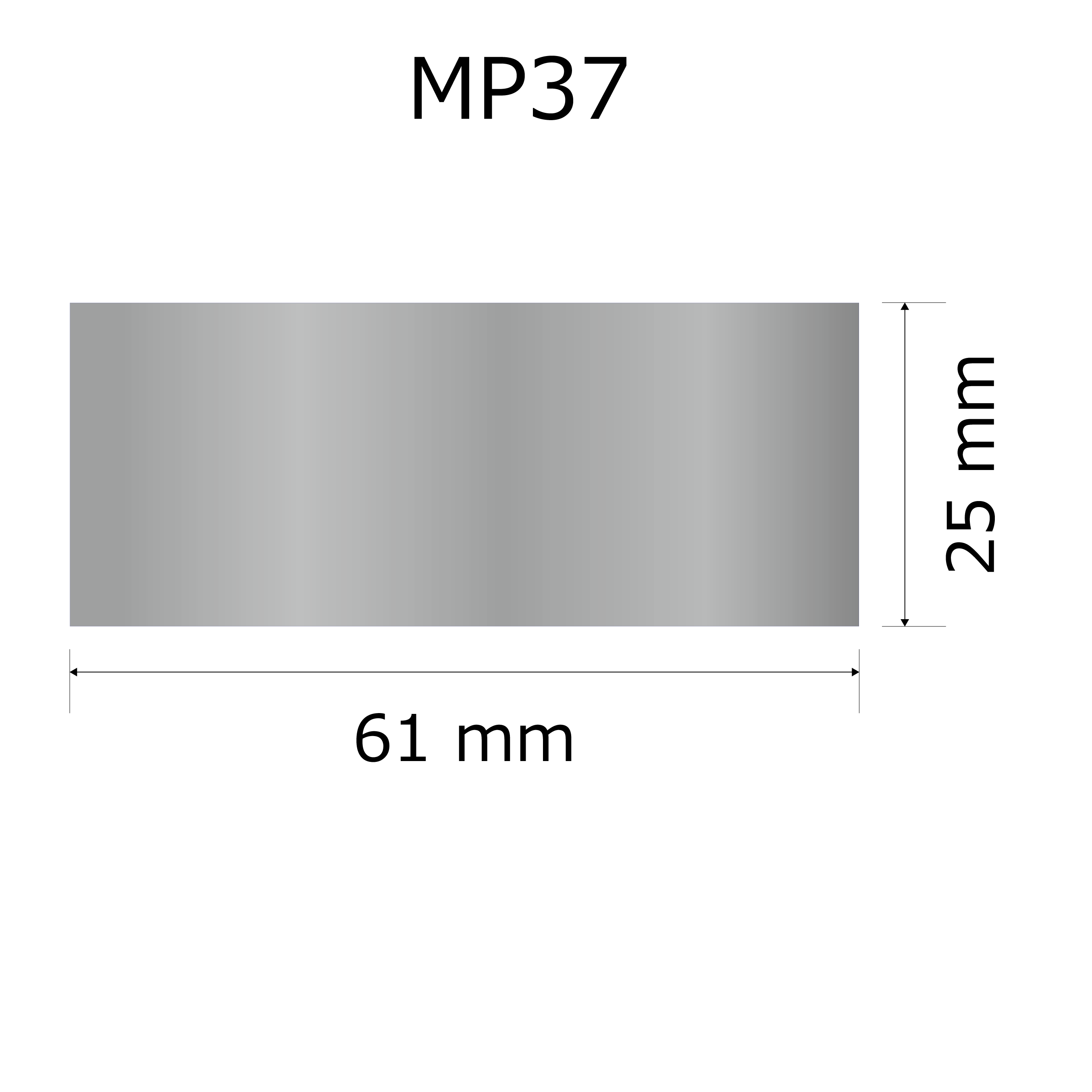 プレート単品【M-P37】高さ：2.5cm　幅：6.1cm《営業日13時までのご注文で翌々営業日出荷》　[P37]〈E〉