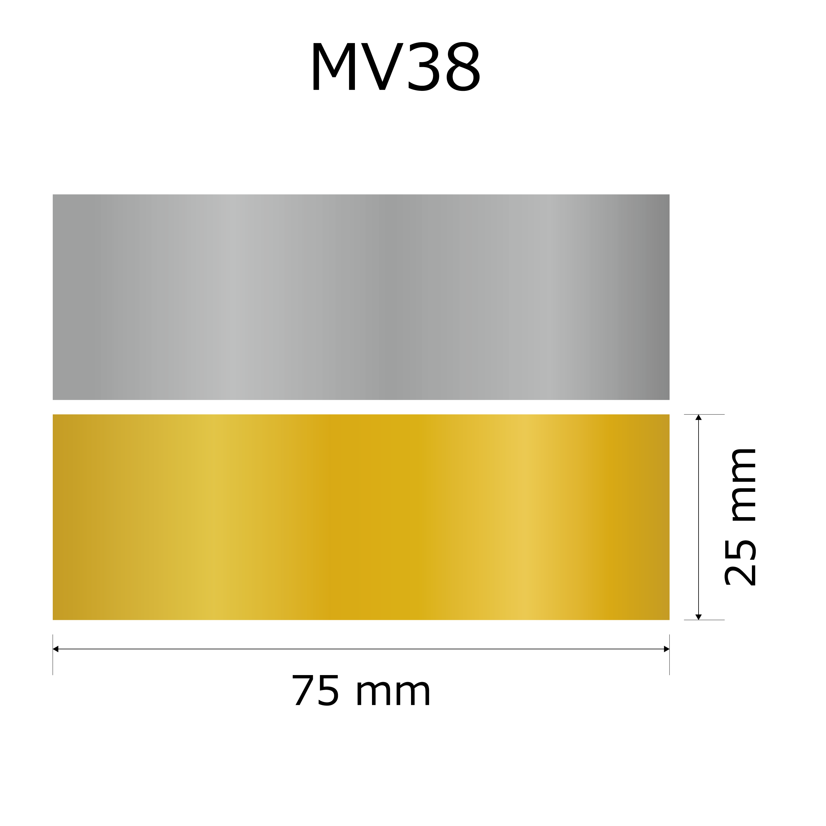 プレート単品【M-V38】高さ：2.5cm　幅：7.5cm《営業日13時までのご注文で翌々営業日出荷》　[V38]〈E〉