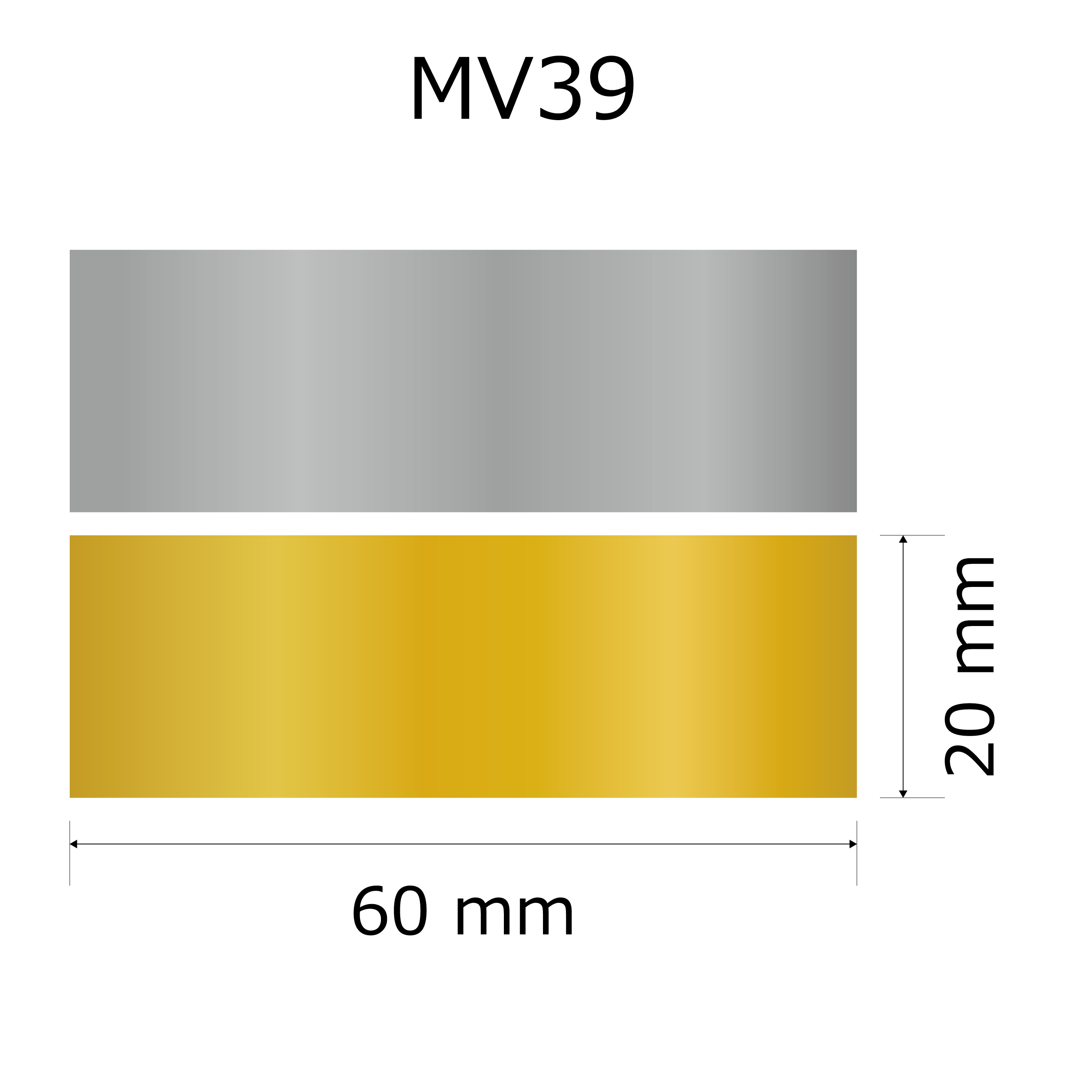 プレート単品【M-V39】高さ：2.0cm　幅：6.0cm《営業日13時までのご注文で翌々営業日出荷》　[V39]〈E〉