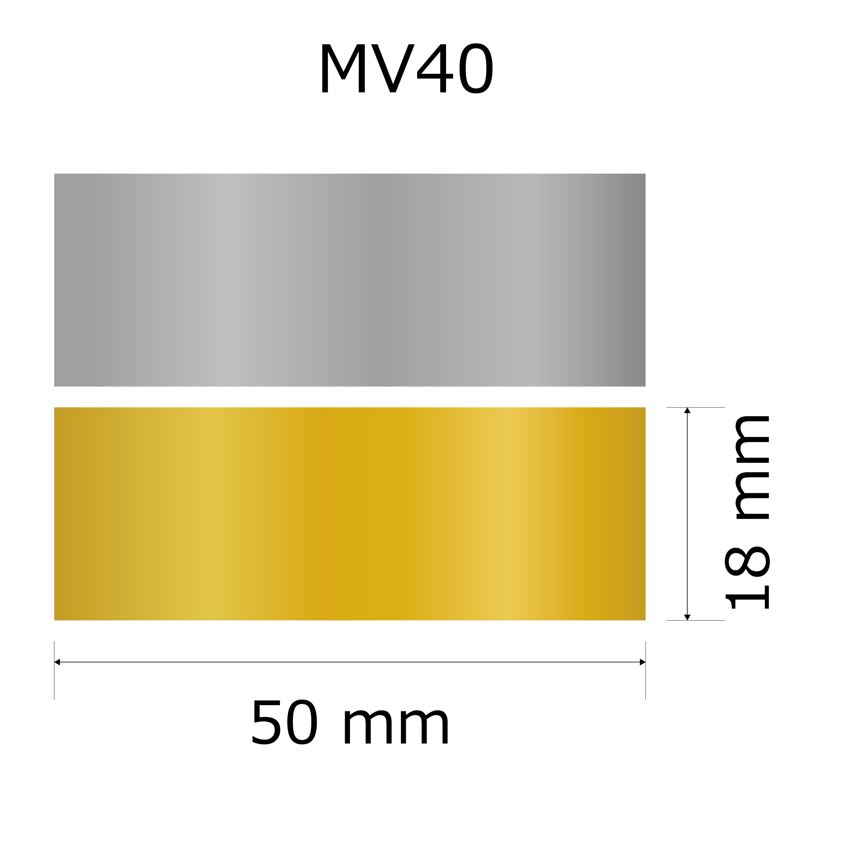 プレート単品【M-V40】高さ：1.8cm　幅：5.0cm《営業日13時までのご注文で翌々営業日出荷》　[V40]〈E〉