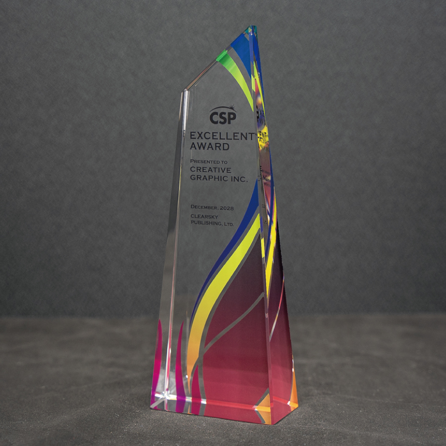 クリスタルトロフィー フルカラー印刷 VOT.210 Aサイズ