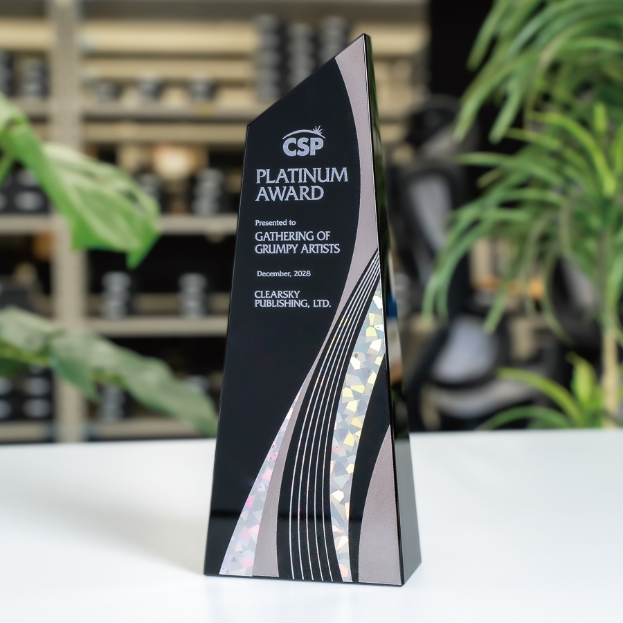 クリスタルトロフィー 蒔絵+フルカラー印刷 VOT.126 Aサイズ