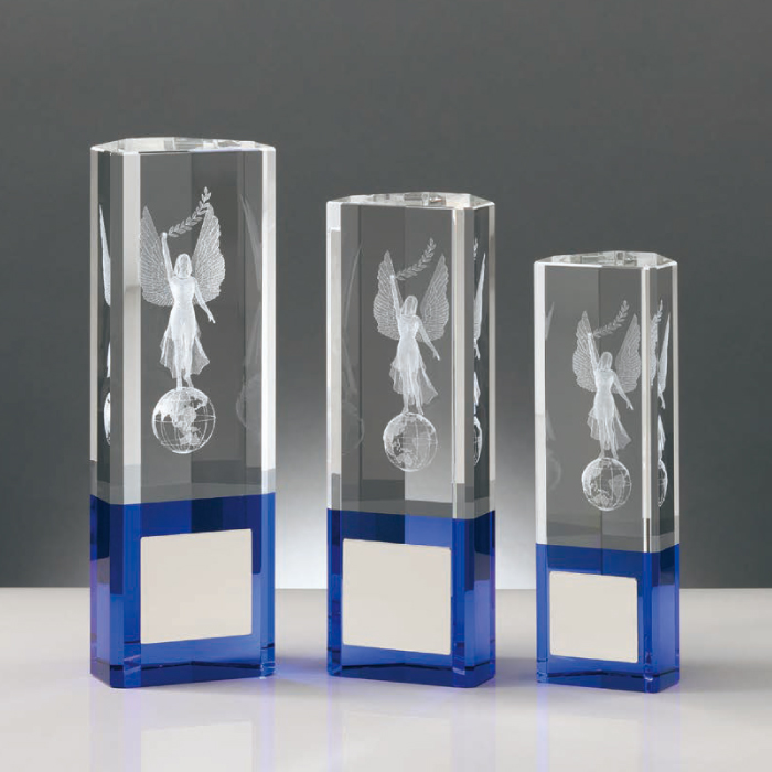 クリスタルトロフィー（旧型番：O-BW-2398）【O-BW-2138_Aサイズ】高さ：19.0cm《営業日11時までのご注文で翌営業日出荷》　[A-208]〈L〉